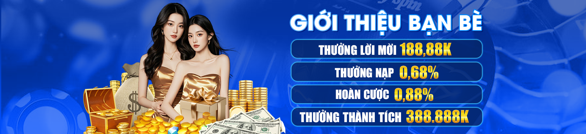 Hình ảnh quảng cáo của 123bii hiển thị nền tảng và các lợi ích