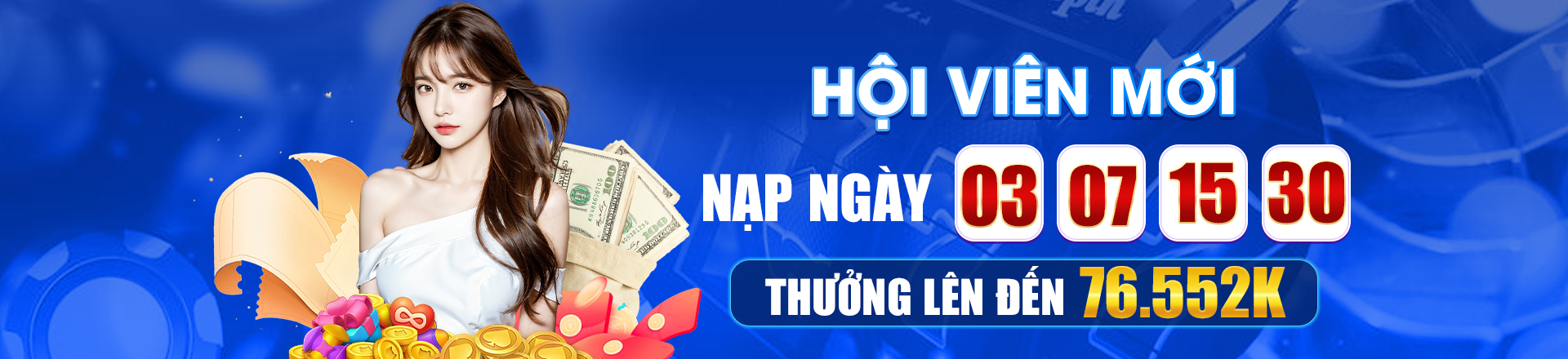 Hình ảnh quảng cáo của 123bii hiển thị nền tảng và các lợi ích