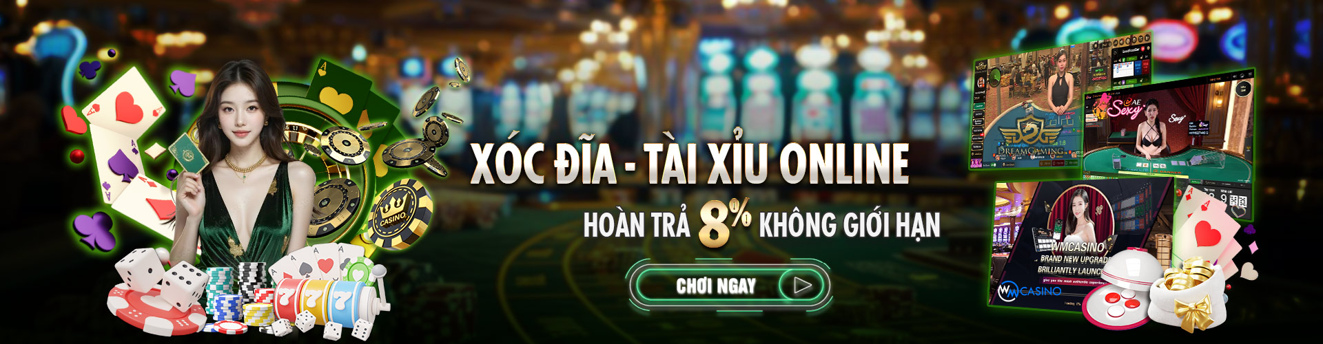 Hình ảnh quảng cáo của 123bii hiển thị nền tảng và các lợi ích