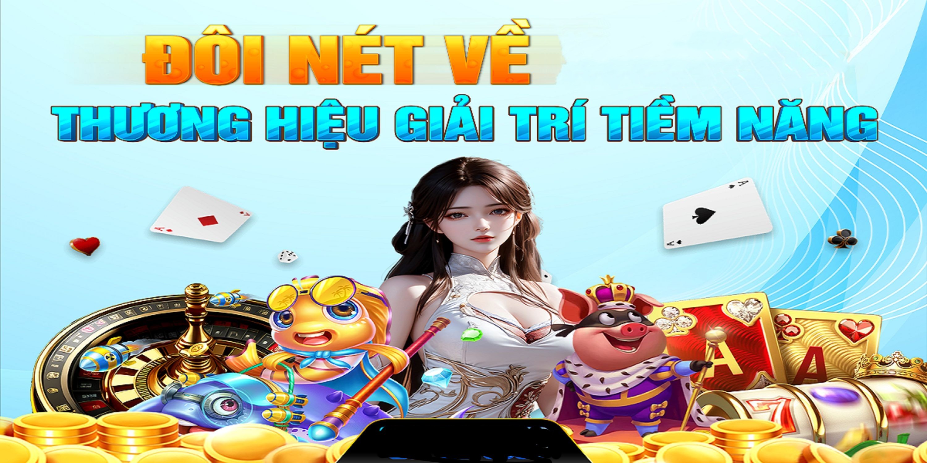 Hình ảnh quảng cáo của 123bii hiển thị nền tảng và các lợi ích